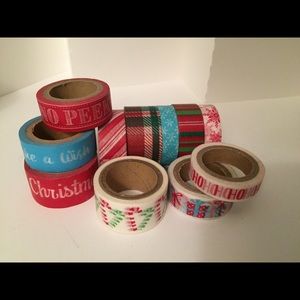 11 rolls Christmas Washi Tape, 15ft each xmas